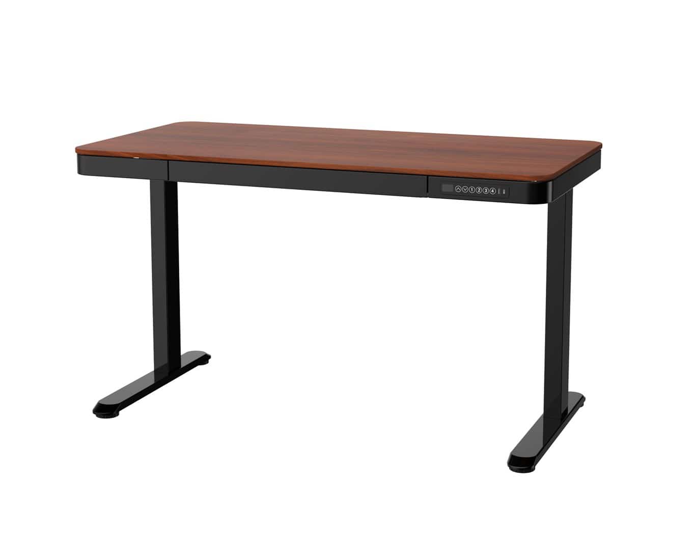 Tuckano ET119W-C - Biurko elektryczne 120x60cm czarny/orzech