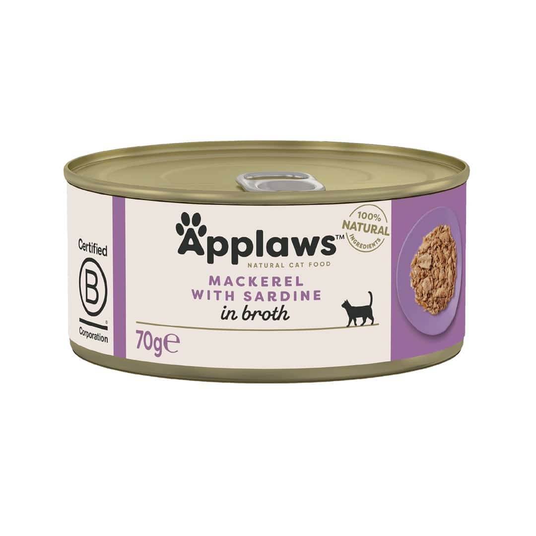 APPLAWS Natural Cat Food Makrela z sardynkami 70g
