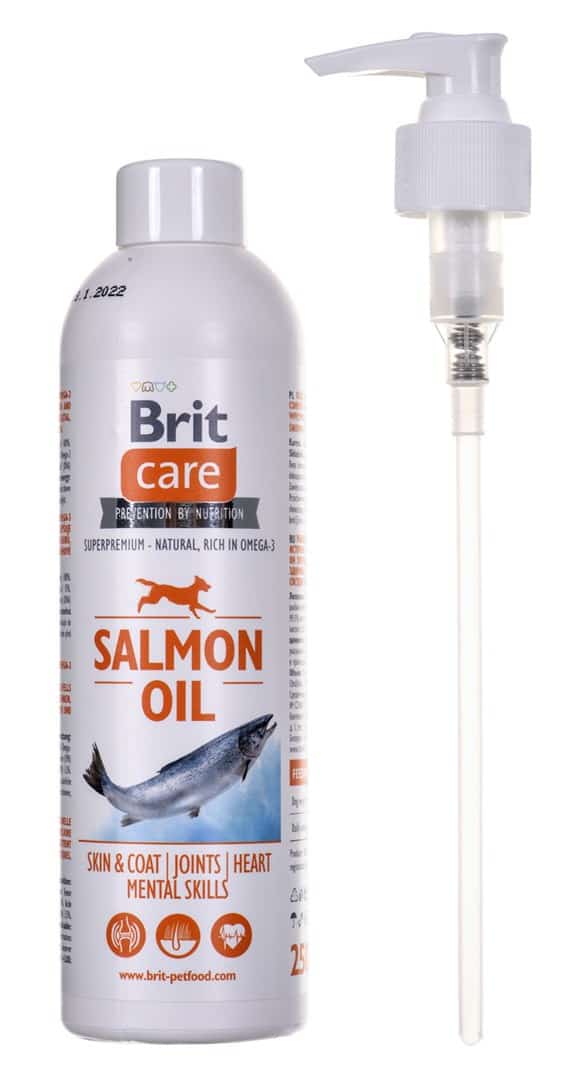 BRIT CARE Olej z łososia 250 ml - suplement dla psów i kotów