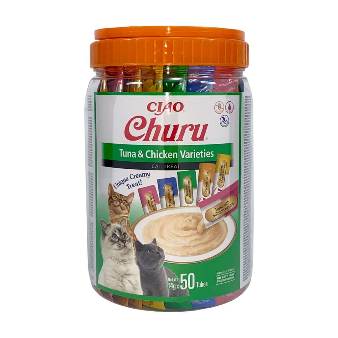 INABA CHURU Varieties Tuńczyk i Kurczak 50x14g