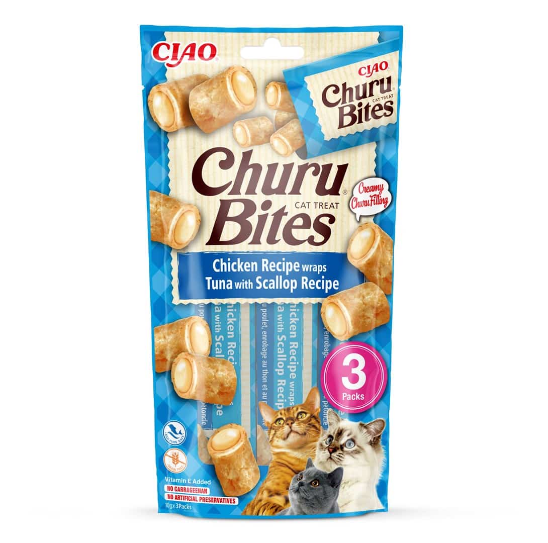 Churu Bites Tuńczyk&Przegrzebki kot 3x10g