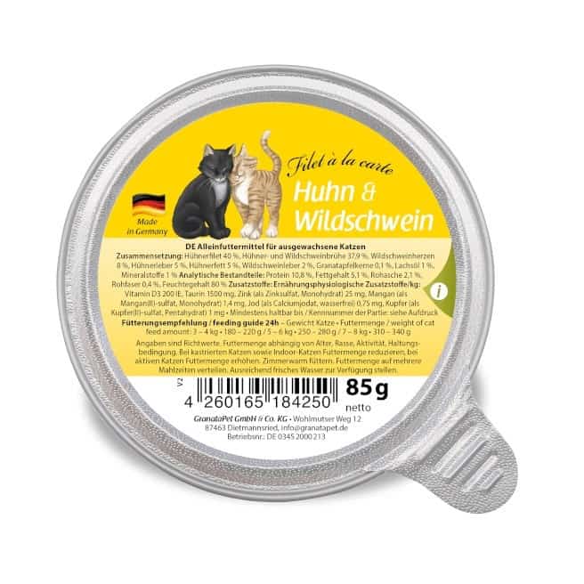 GranataPet Filet a la carte kurczak z dzikiem 85g