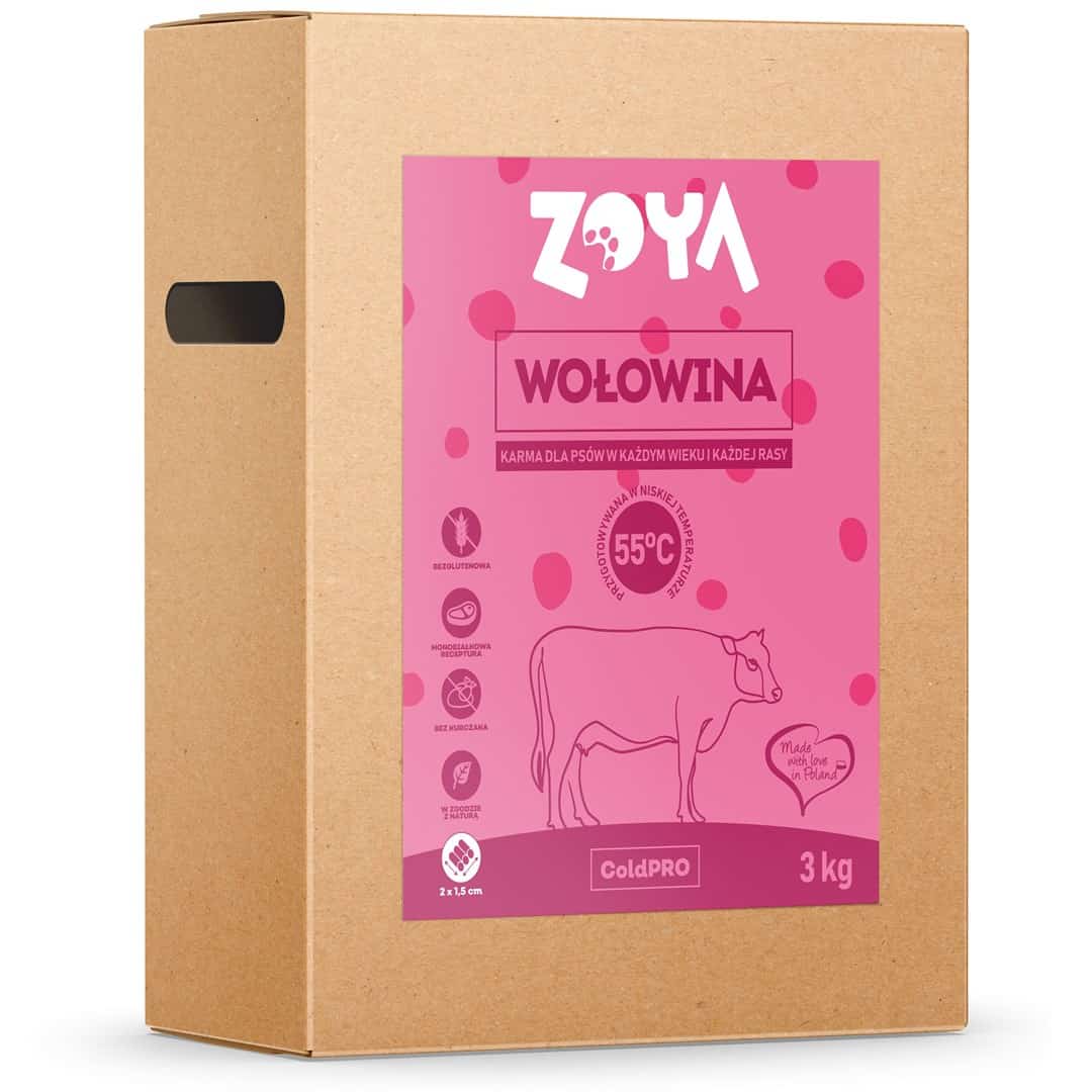 Karma sucha dla psa ZOYA COLDPRO Wołowina 3kg