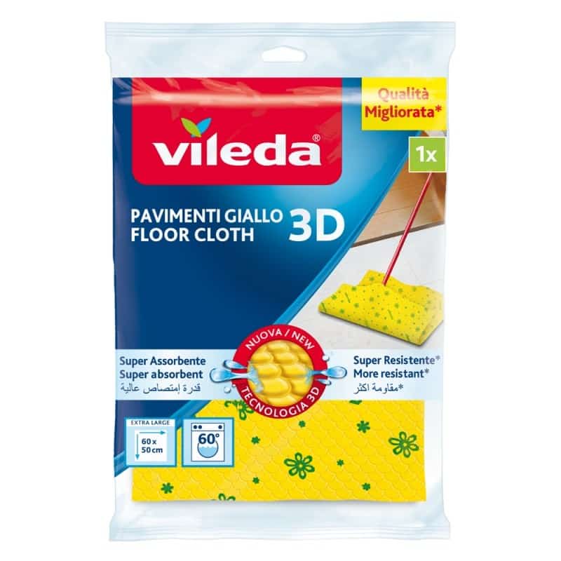 Śscierka Vileda 3D, Żółta, 1 szt.