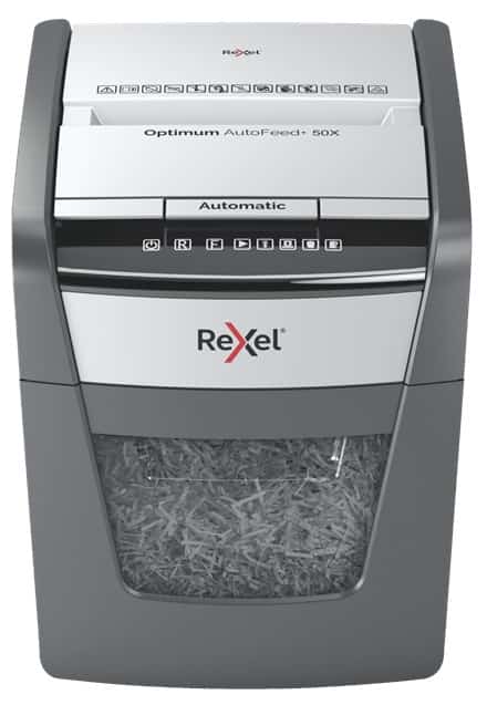 Rexel Niszczarka Optimum AutoFeed+ 50X, 20 l Kosz