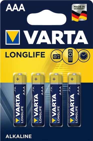 Zestaw baterii VARTA Longlife LR03 (AAA) (x 4)