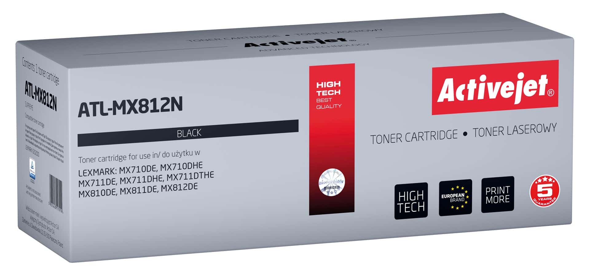 Activejet ATL-MX812N Toner - Zamiennik Lexmark 62D2000