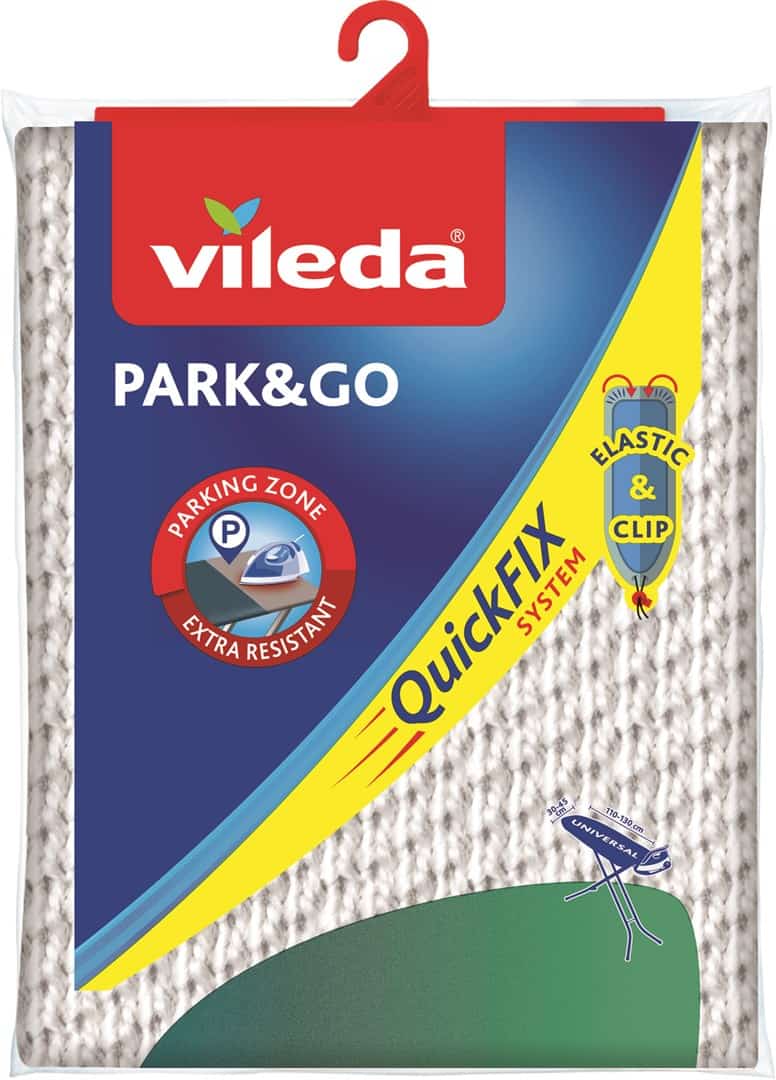 Pokrowiec na deskę Vileda Park&Go - Szary/Zielony, 45x130 cm