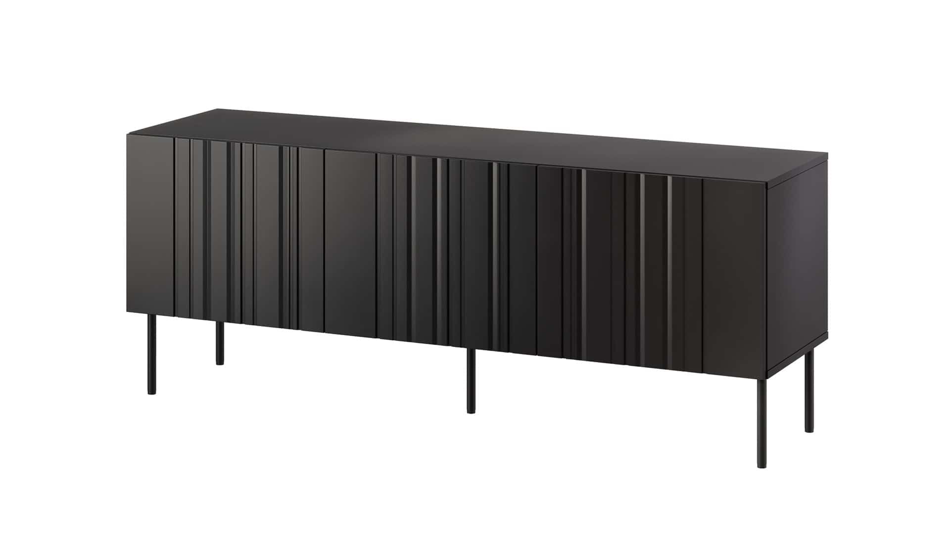 Szafka RTV ISLA 150,5x40x60 czarny mat