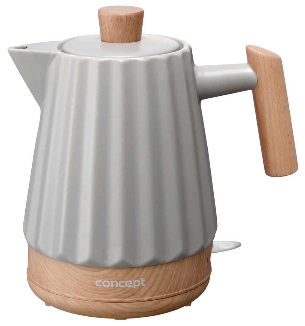 Czajnik elektryczny ceramiczny RK0091 CONCEPT jasnoszary 1,5 l
