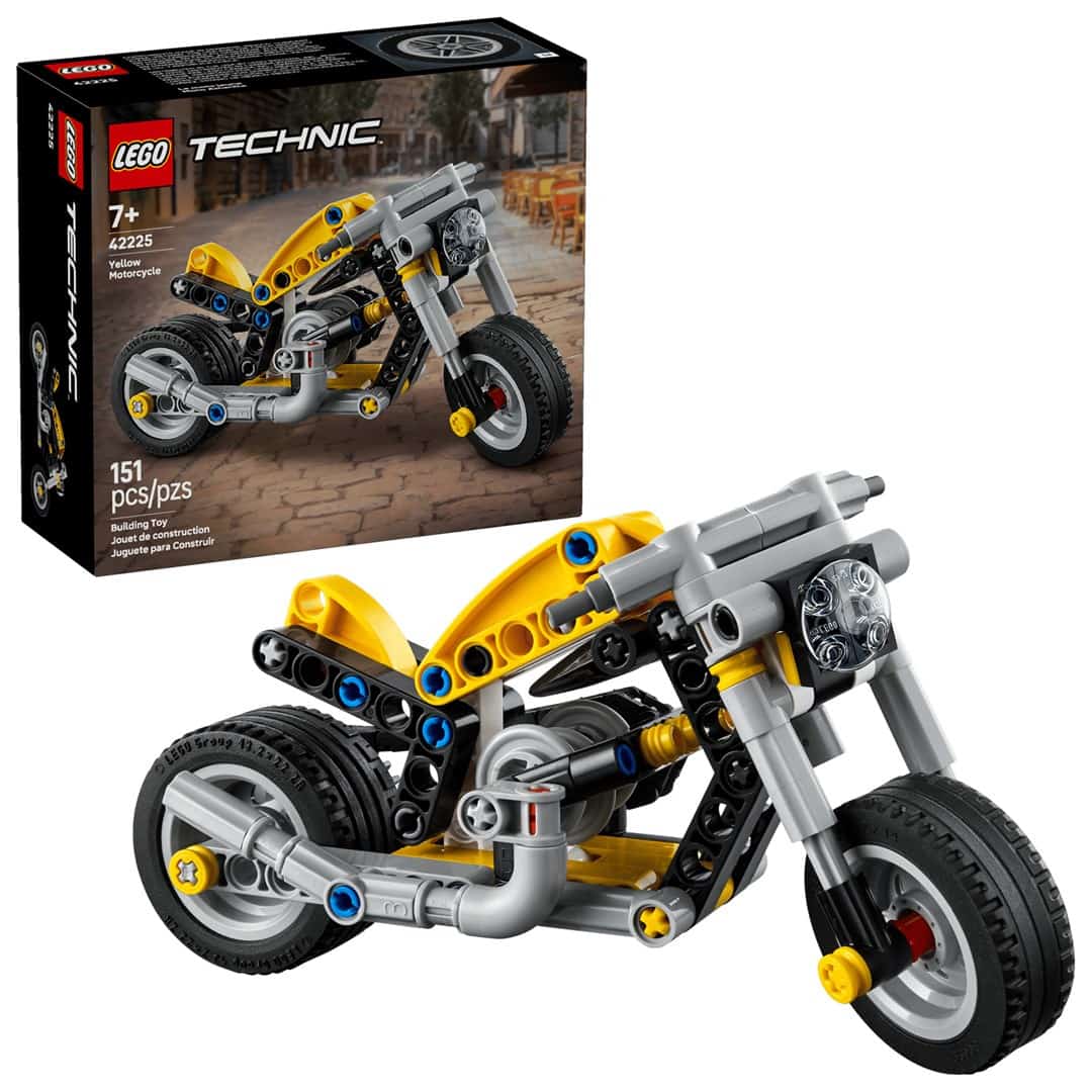 LEGO Technic 42225 - Żółty Motocykl