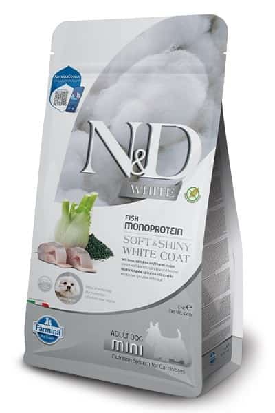 FARMINA N&D WHITE DOG SEA BASS - Sucha Karma 2kg