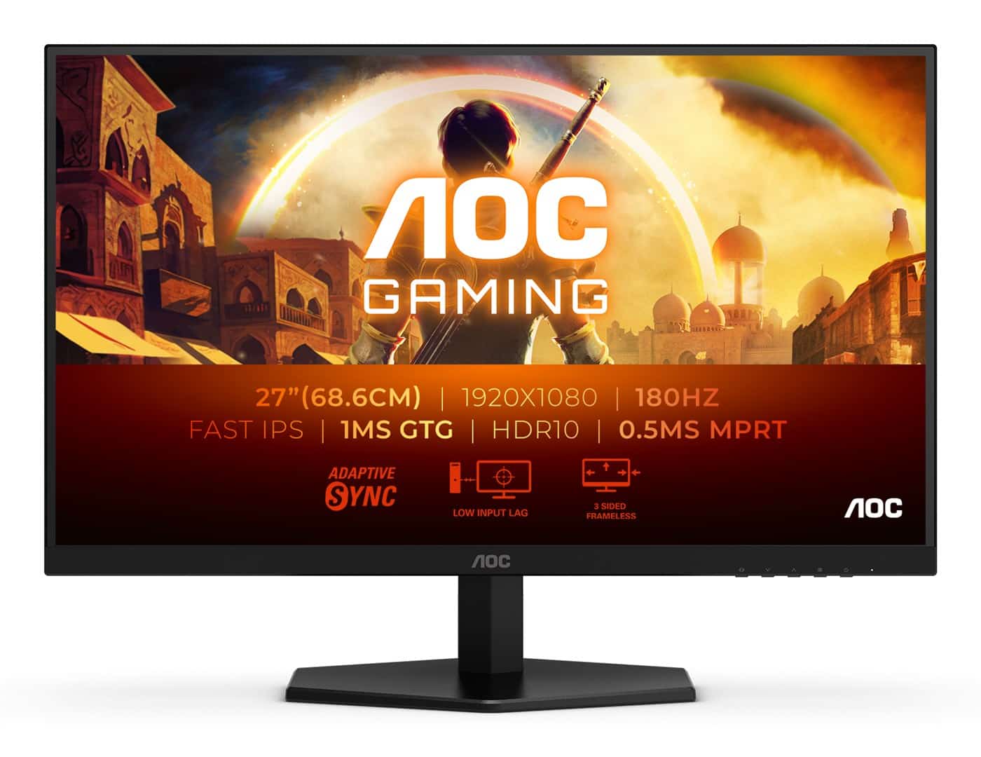 MONITOR AOC LED 27" 27G42E 180Hz Gaming