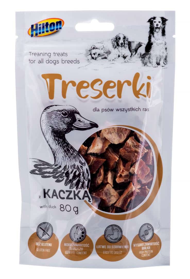 HILTON Treserki mięsne z kaczki 80 g