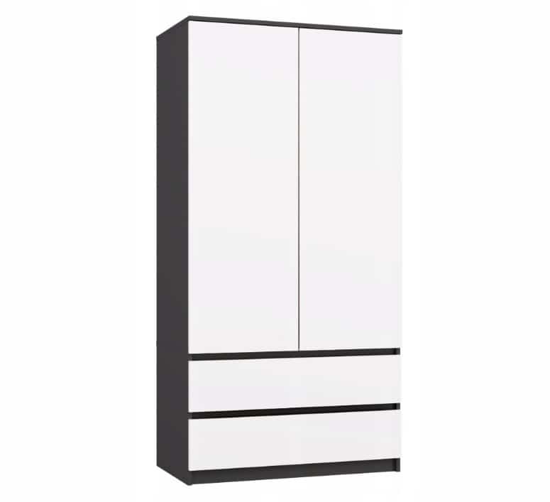 SZAFA MALWA SS-90 ANTRACYT/BIEL KOMPLET