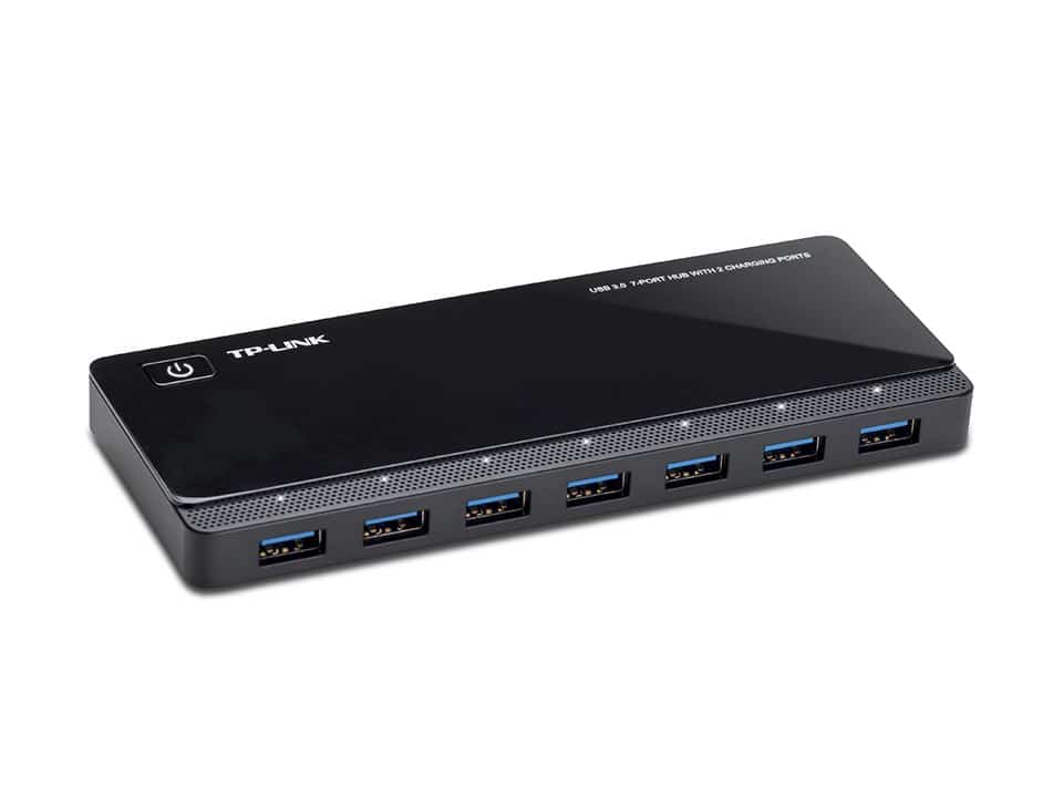 Hub TP-LINK UH720, 7x USB 3.0, Czarny