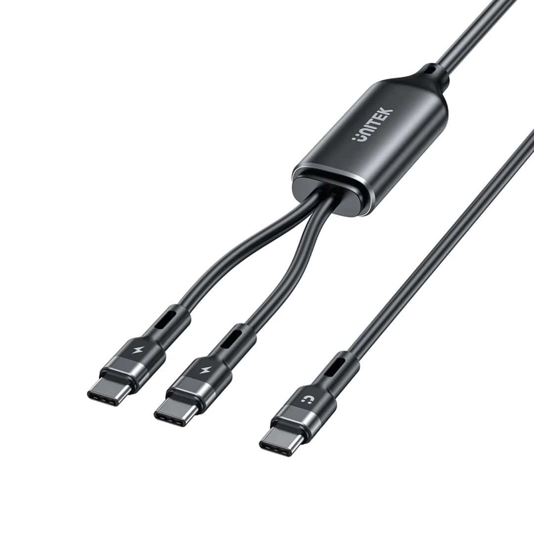 UNITEK KABEL USB-C 2W1 PD 100W 1,8M
