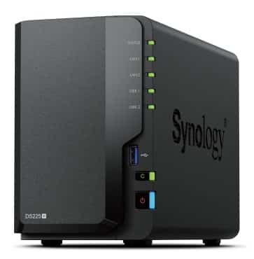 NAS Synology DS225+; 2x 3.5" HDD/SSD; Intel Celeron J4125