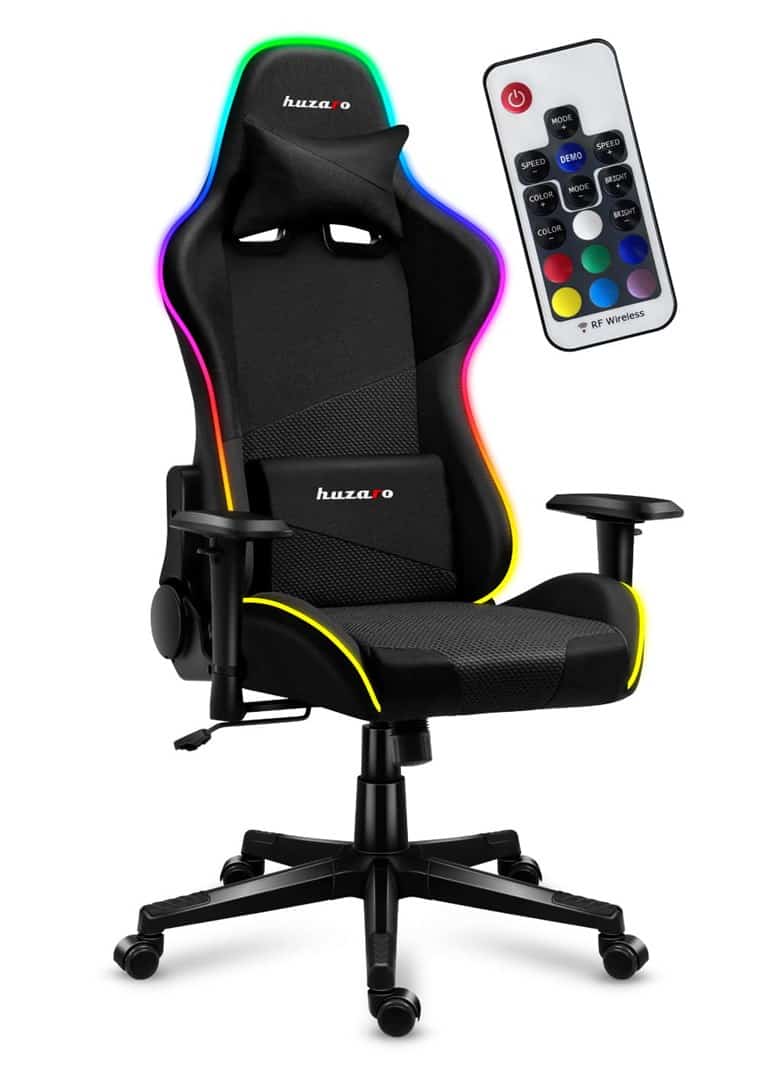 Fotel gamingowy Huzaro Force 6.2 Mesh z oświetleniem RGB