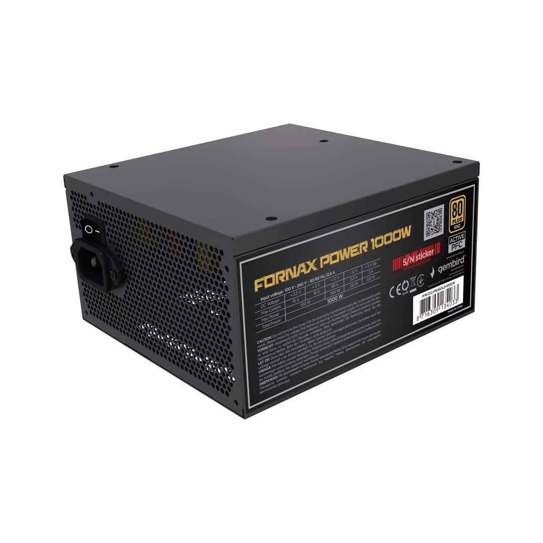 GEMBIRD ZASILACZ FORNAX POWER 1000W 80+ GOLD