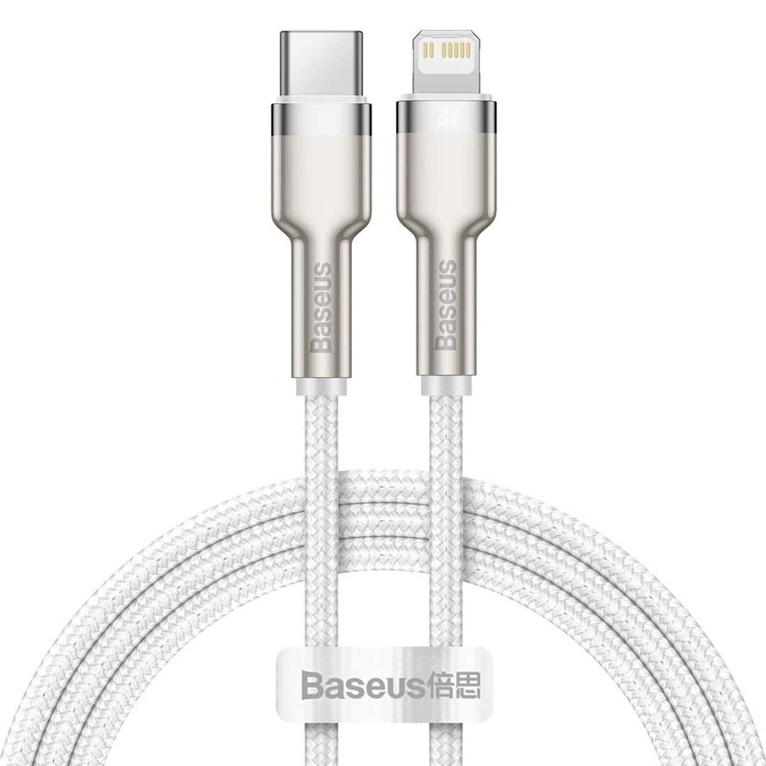 BASEUS KABEL USB-C LIGHTNING 1M BIAŁY