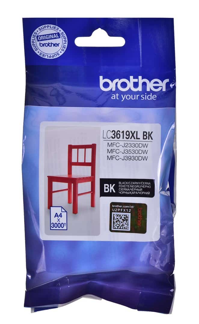 Tusz Brother czarny LC3619XLBK, 3000 stron