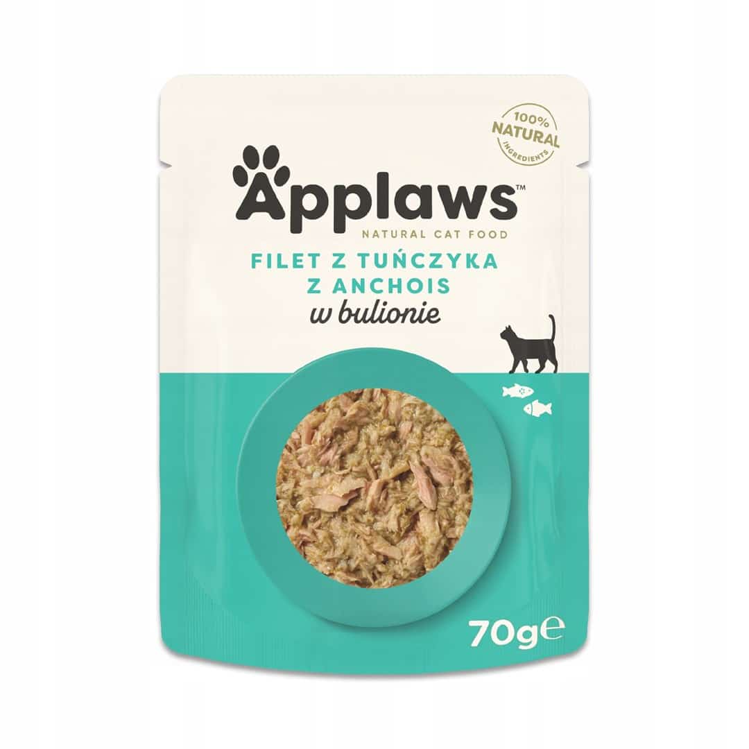 APPLAWS CAT Tuńczyk Anchois, wodorosty 70g