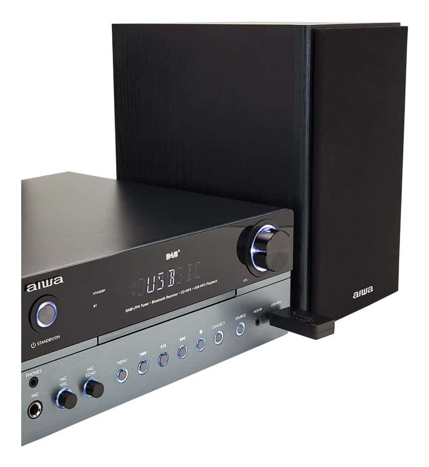 Mini wieża AIWA MSBTU-700DAB 2x25W czarna