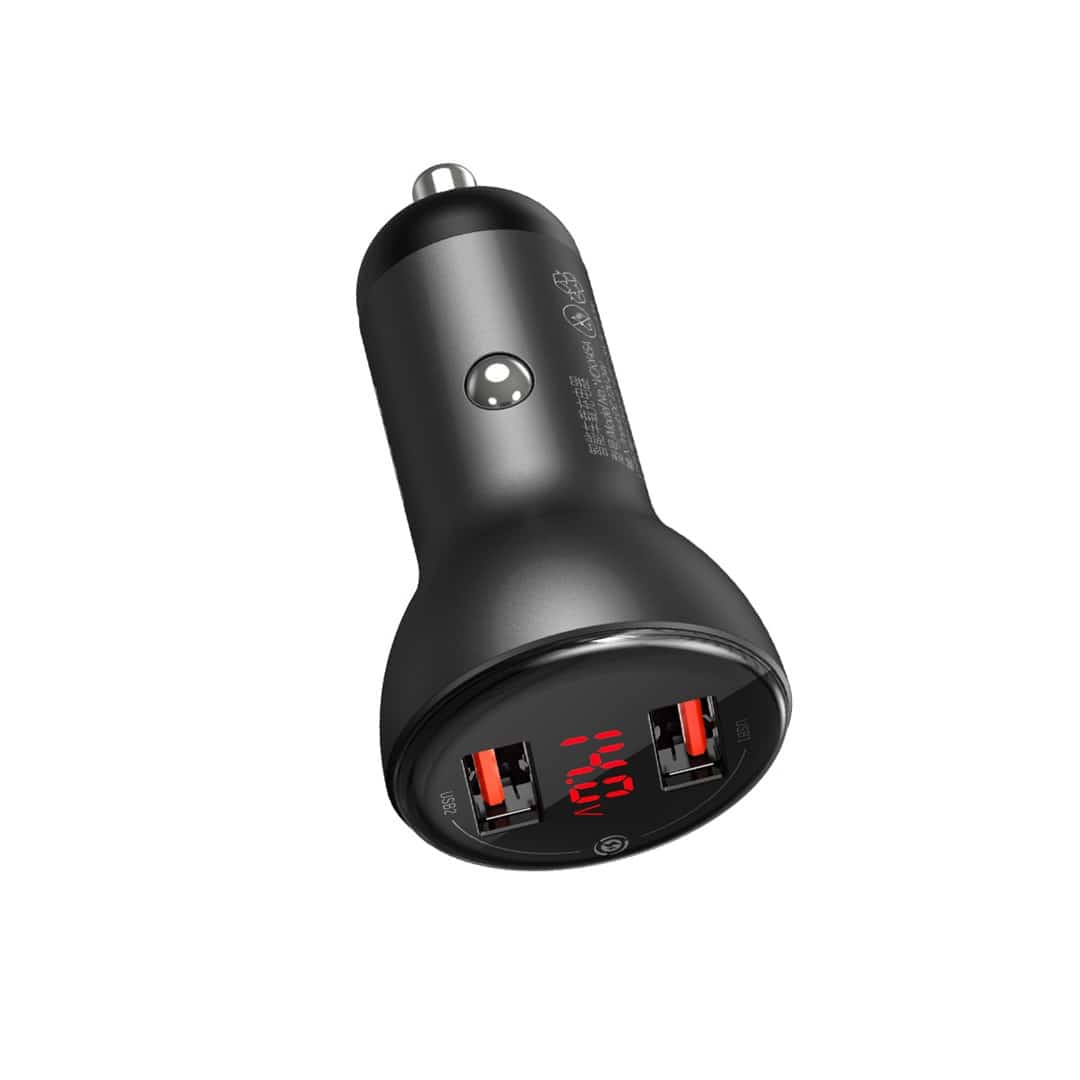 BASEUS ŁADOWARKA SAMOCHODOWA CCBX-0G 24W SZARA