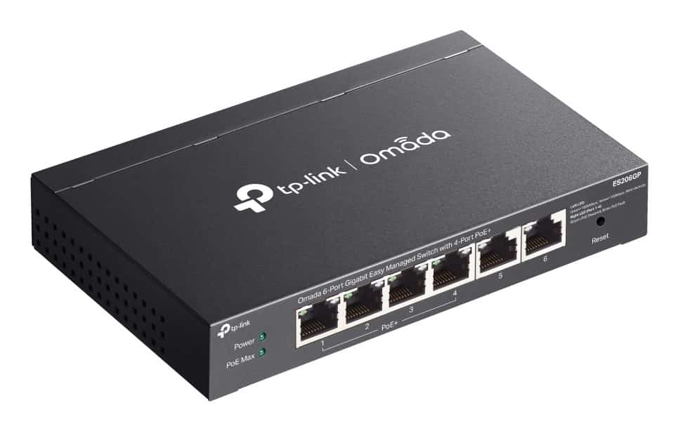Switch TP-Link ES206GP, 6-portowy, czarny