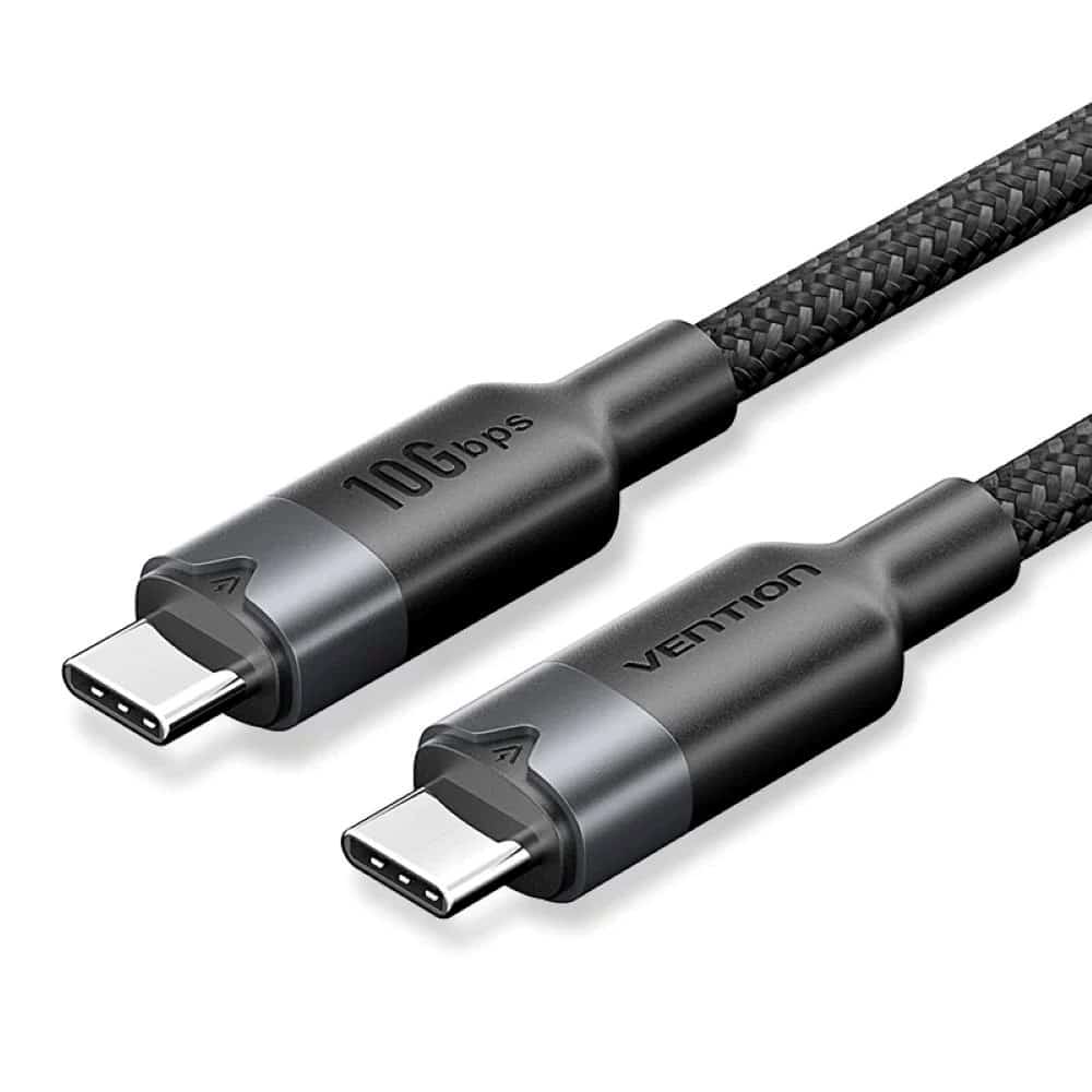 Kabel USB-C do USB-C Vention 5A 10Gbps 1m czarny