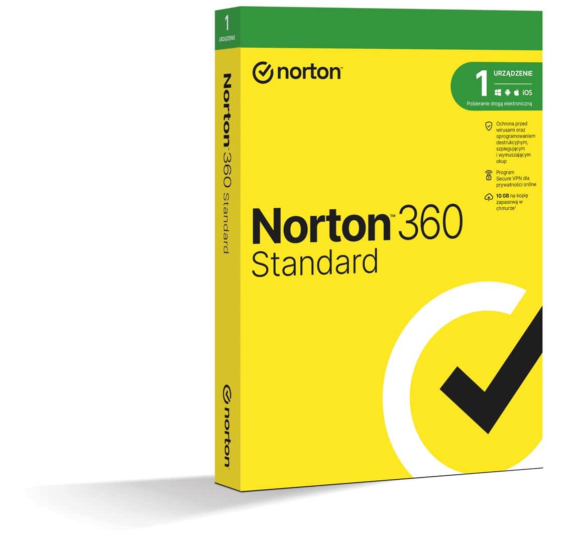 Norton 360 Standard - 1 stanowisko, 36 miesięcy, wersja elektroniczna