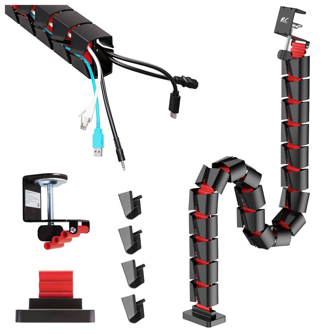 NANO RS125 ORGANIZER KABLI, 1345MM, CZARNO CZERWONY