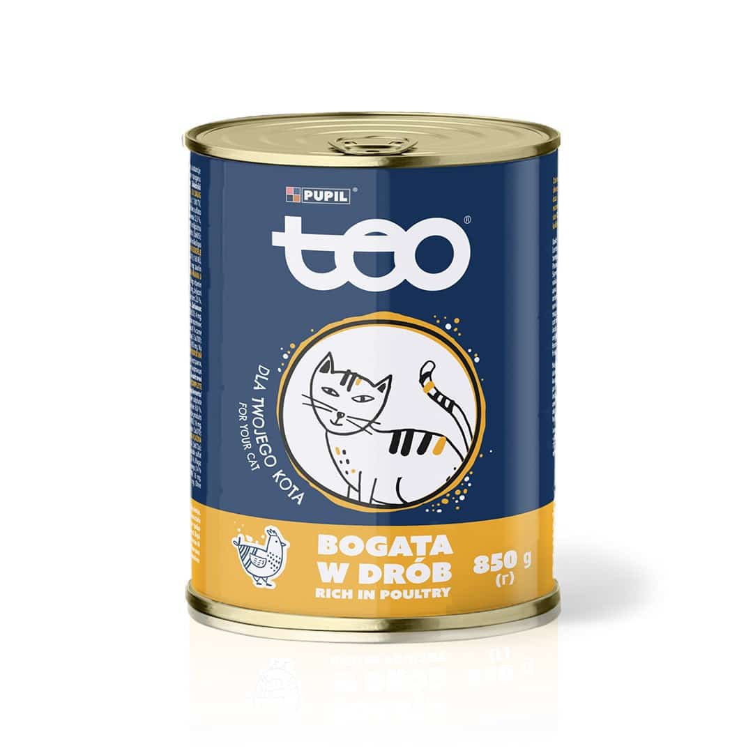 TEO bogata w drób Karma mokra 850g