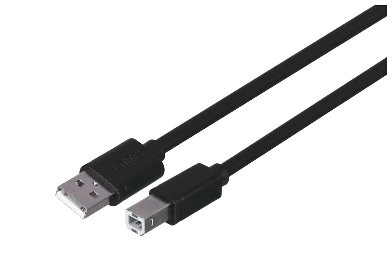 UNITEK KABEL USB AM-BM 3m Czarny