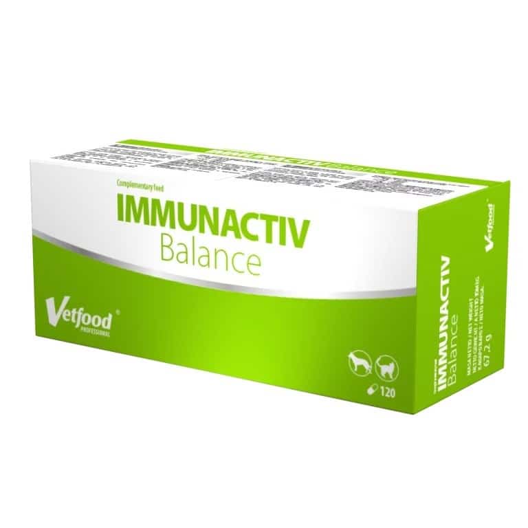VetFood Immunactiv Balance 120 kapsułek dla psów i kotów