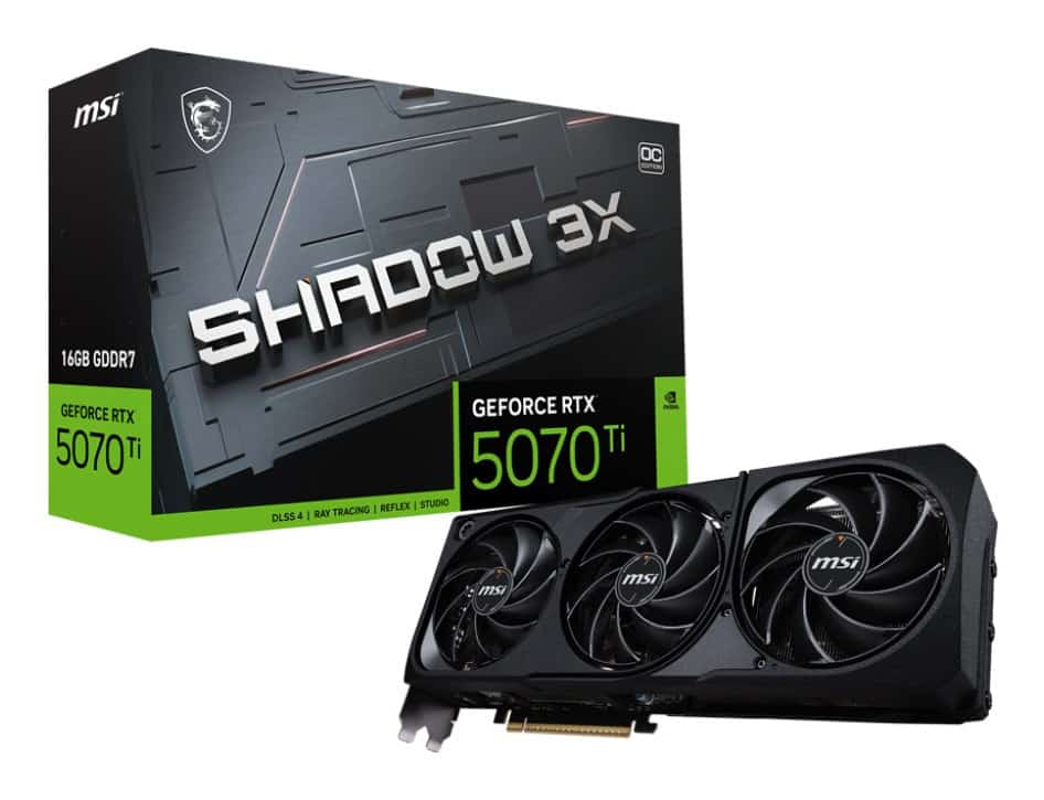 Karta graf. MSI GeForce RTX 5070 Ti 16G SHADOW 3XOC