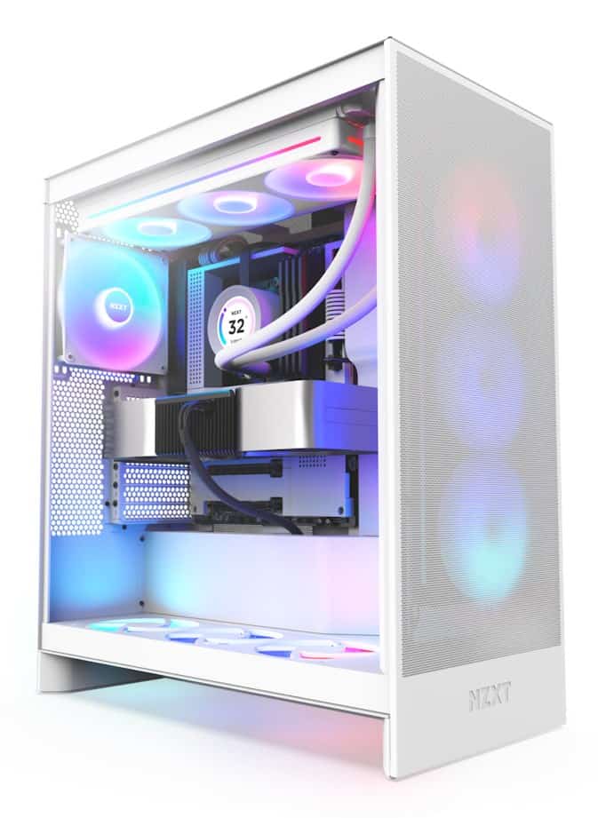 NZXT OBUDOWA H7 FLOW RGB MIDI TOWER Z OKNEM BIAŁA