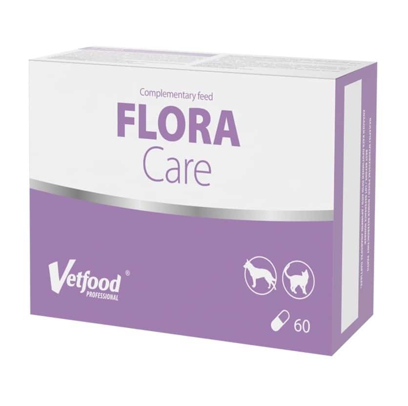 VetFood FloraCare 60 kapsułek na biegunkę dla psa i kota