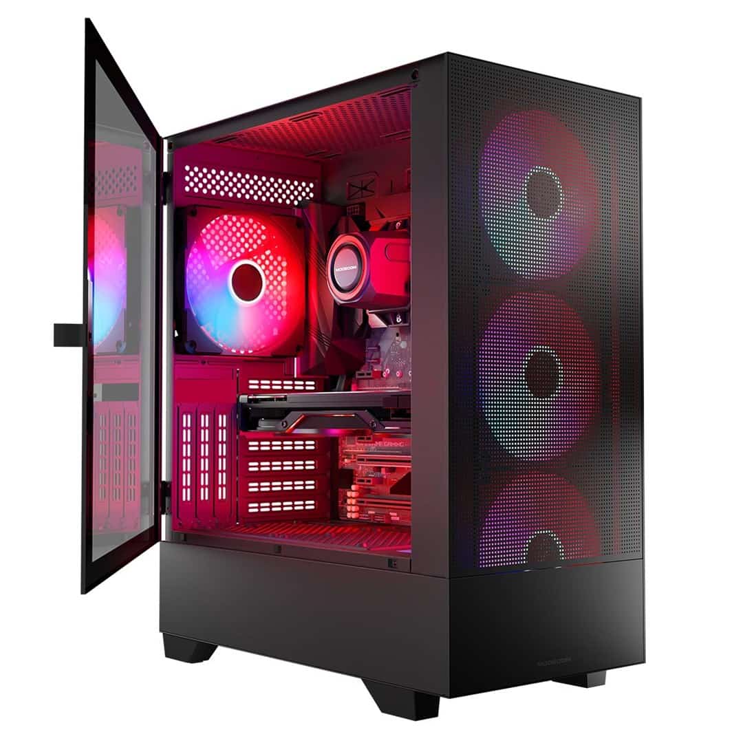 MODECOM OBUDOWA SIROCO ARGB FLOW MIDI CZARNA