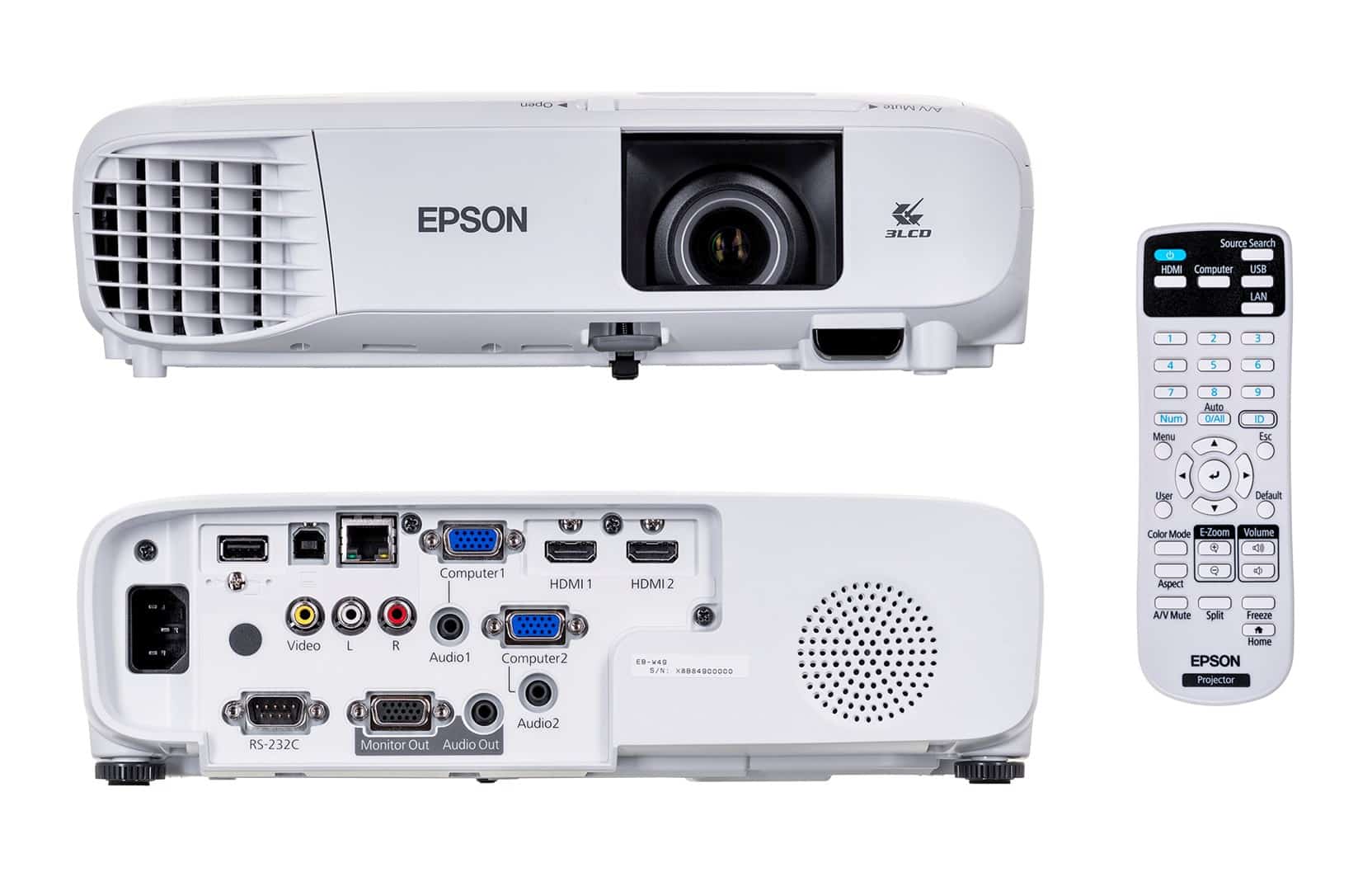 PROJEKTOR EPSON EB-W49 LCD, WXGA, 3800 ANSI