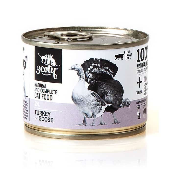 3Coty TURKEY + GOOSE for Adult Cats 180g