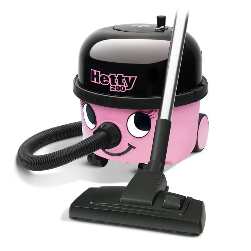 Odkurzacz workowy do zanieczyszczeń suchych Numatic HET200 Hetty 620W czarno-różowy