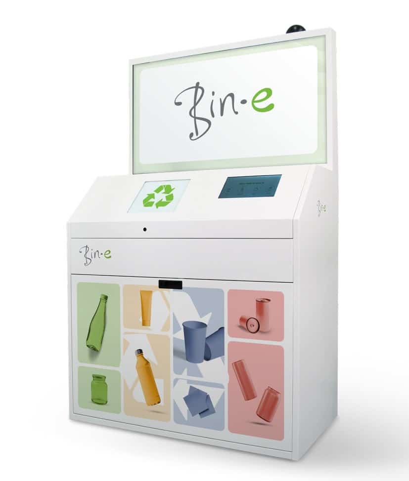 Bin-e AI Segregator Odpadów z Ekranem 50"