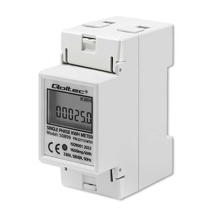 QOLTEC Licznik Zużycia Energii 230V LCD 2P