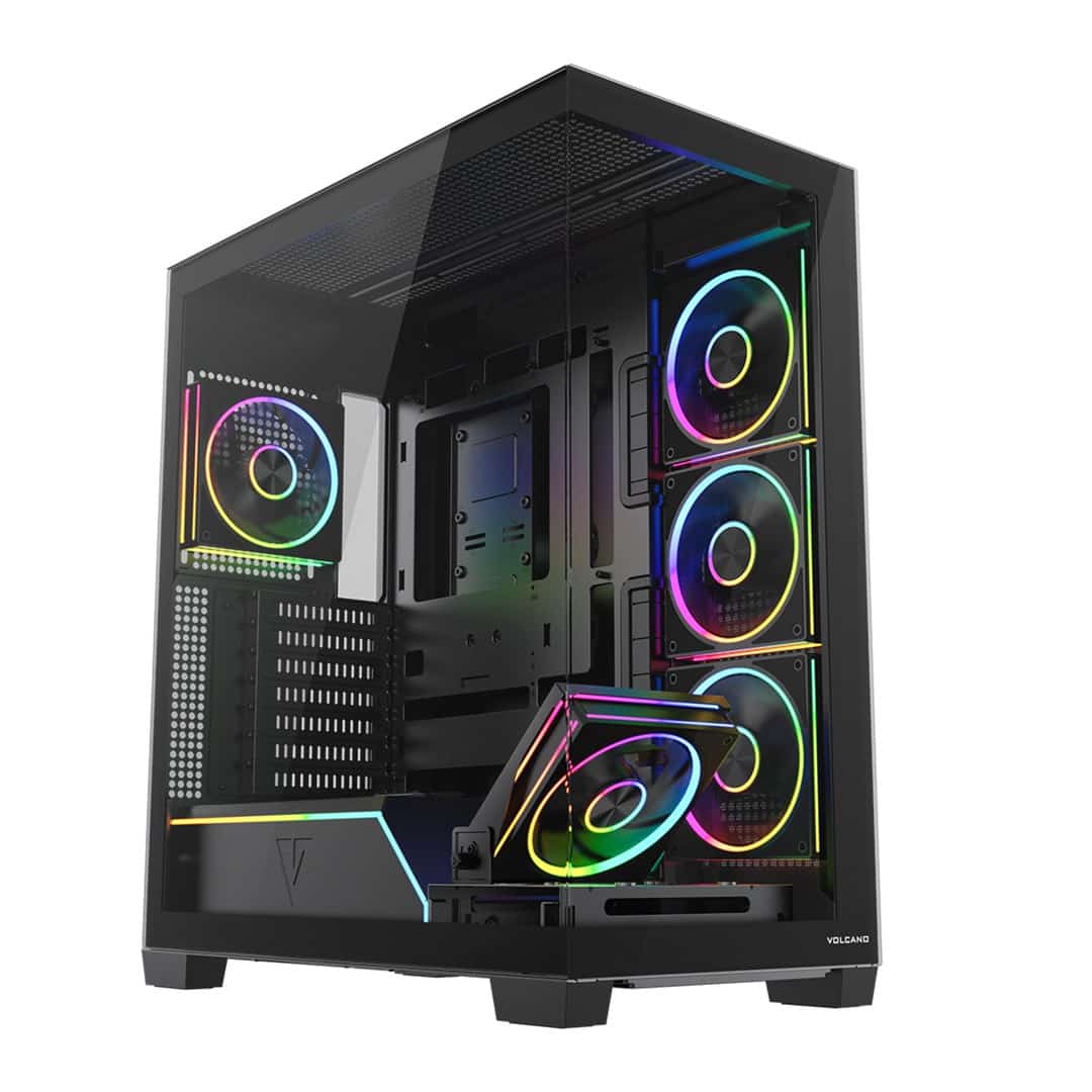 MODECOM OBUDOWA VOLCANO STELLAR PLUS ARGB MIDI 5F BLACK