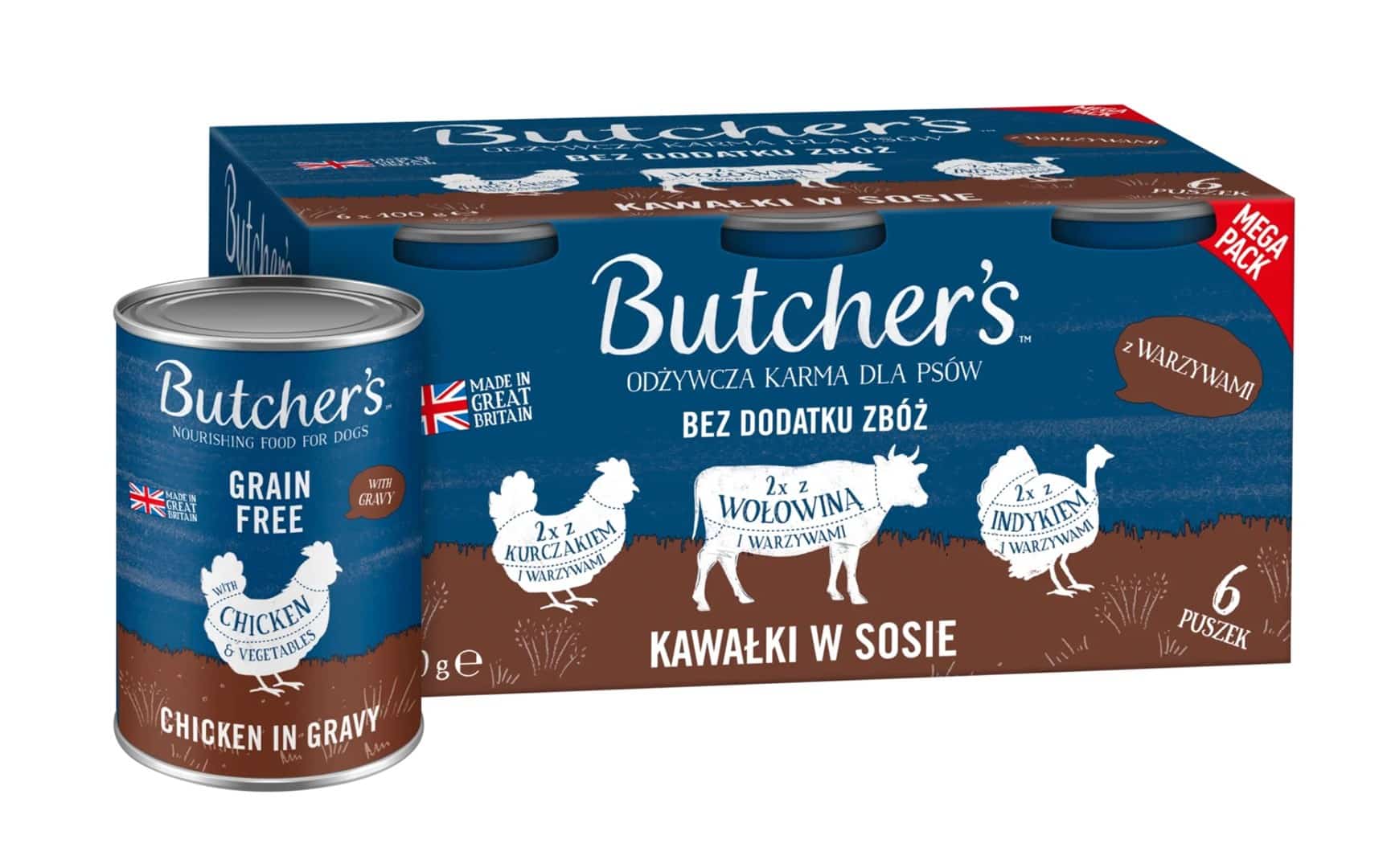 Butcher's Original Recipe in Gravy 6 x 400g Puszka