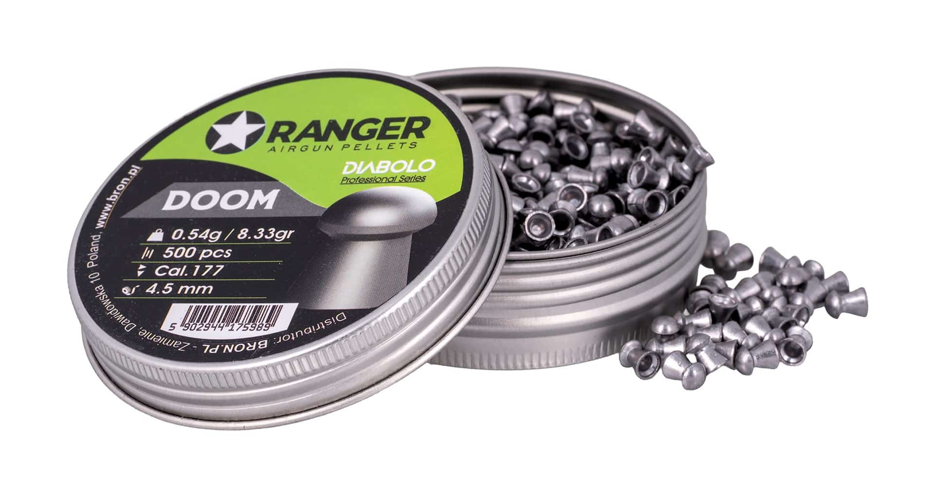 Śrut 4,5 mm RANGER Diabolo Professional Doom 500 szt.