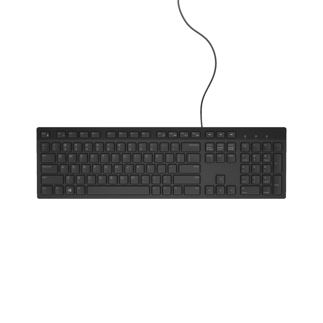 Klawiatura Dell KB216 580-ADHK, Membranowa, USB, Czarna