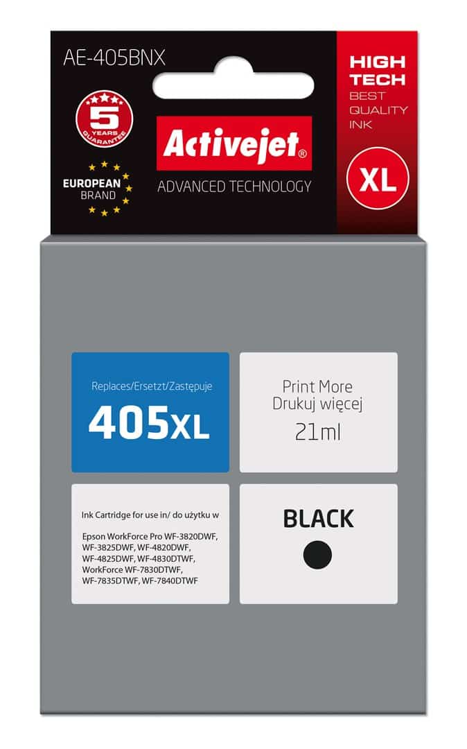 Activejet AE-405BNX Tusz czarny 21ml dla Epson